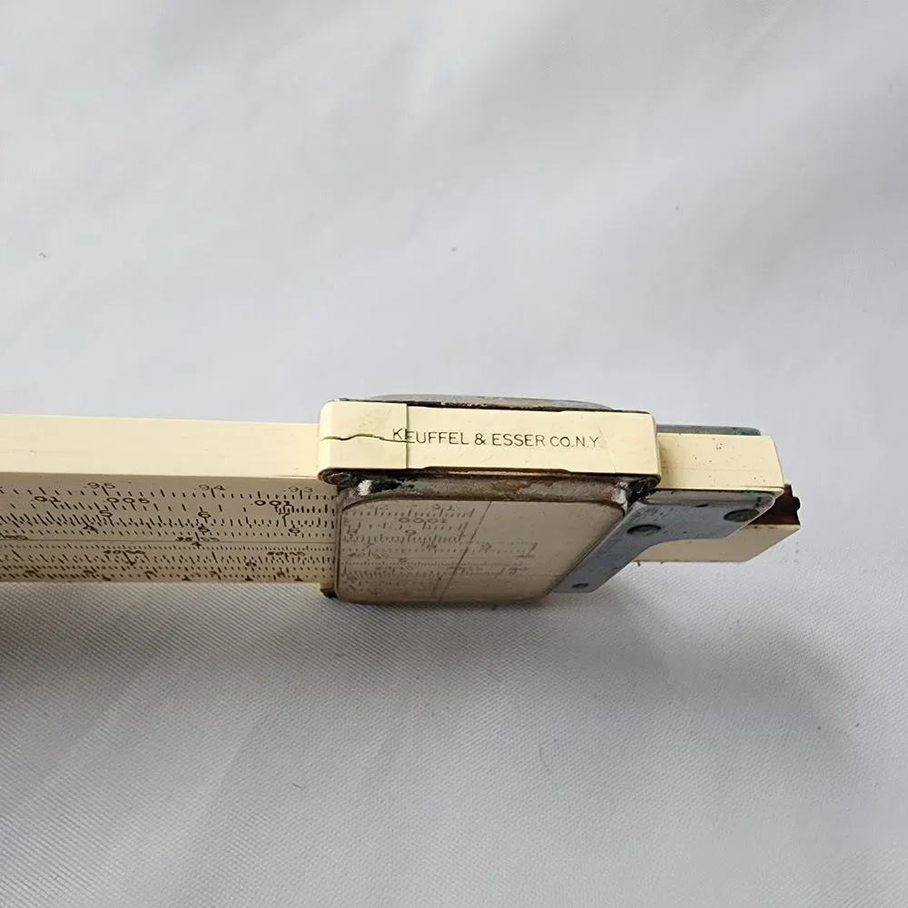 Keuffel & Esser Slide Rule w/ Leather Case Vintage K&E 307310 Darmstadt System - Picture 4 of 8